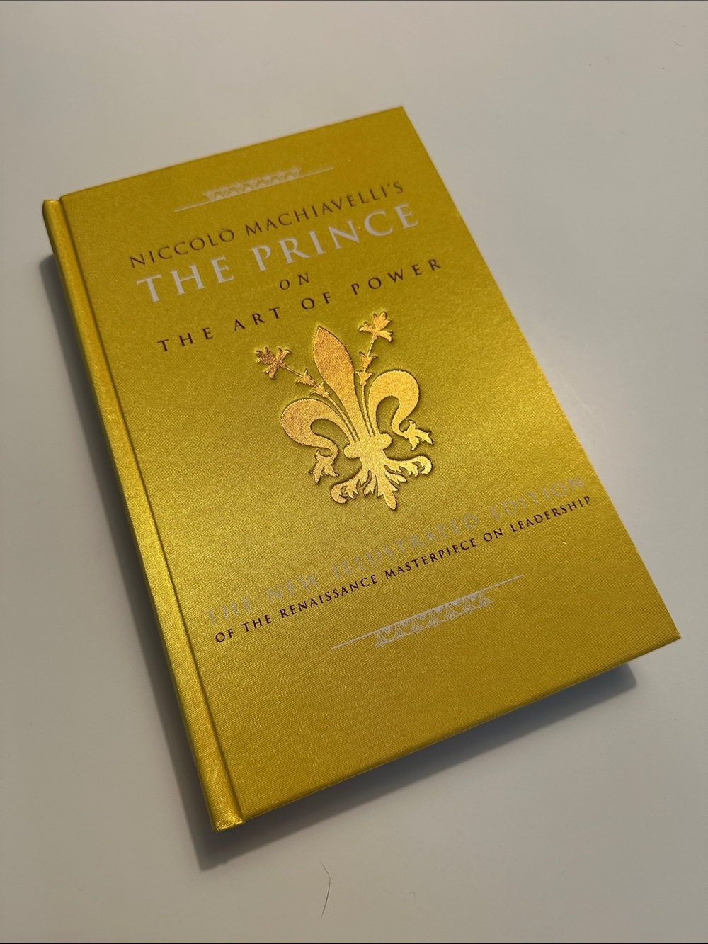 Yellow satin decorative book